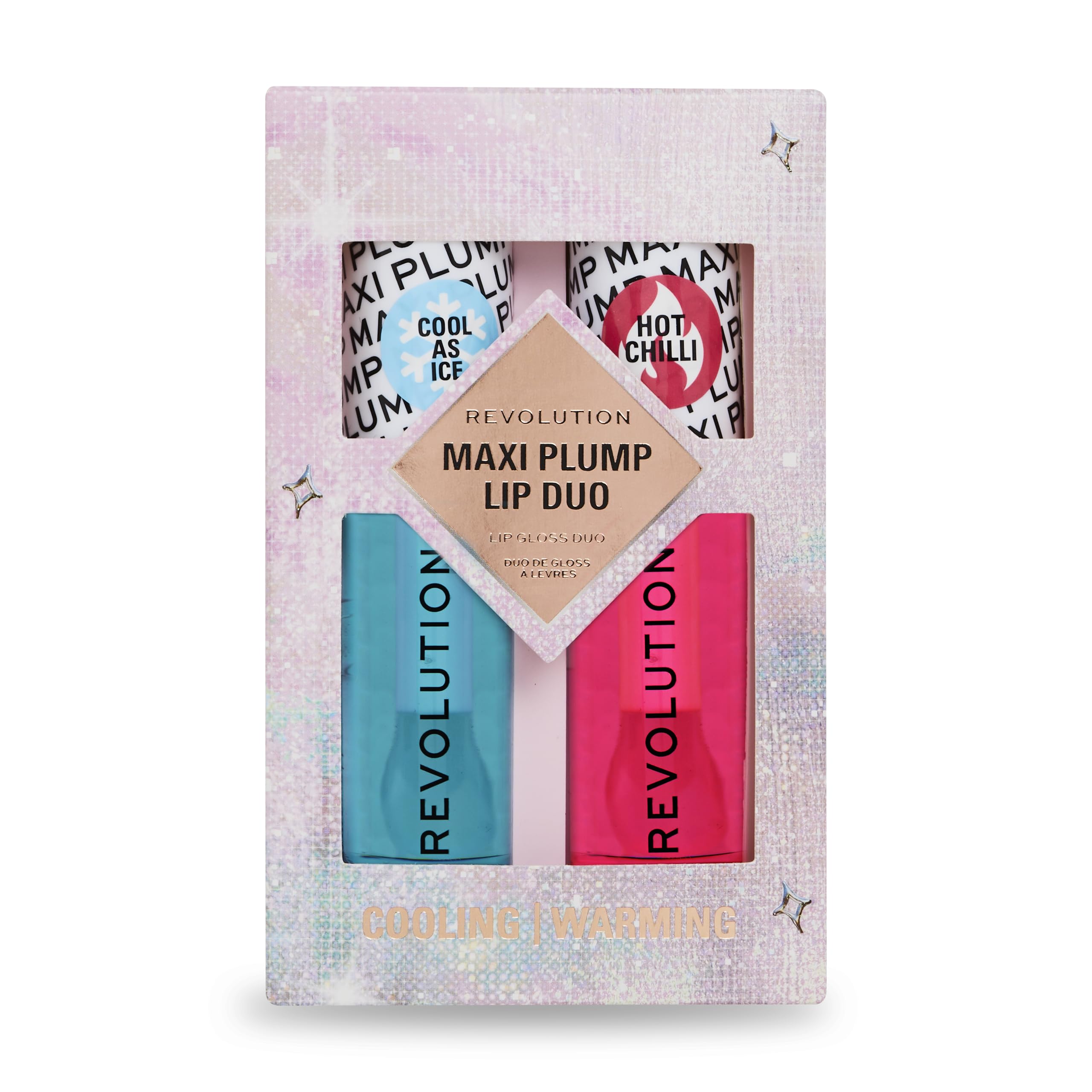 Revolution Beauty Maxi Plump Cool As Ice and Hot As Chilli Lip Set, Multicolor - Image 2