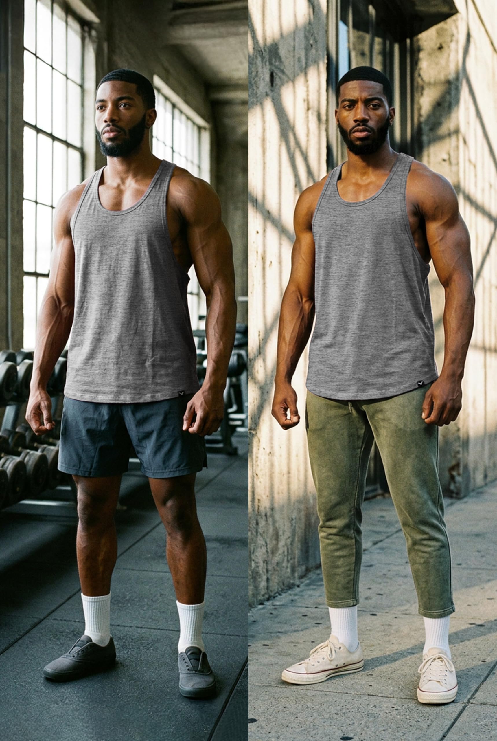 Canotta da uomo Bodybuilding Stringer senza maniche Camicie da palestra | senza maniche, palestra, allenamento, allenamento, fitness, sollevamento pesi, esercizio, atletico, forza, fisico, sport