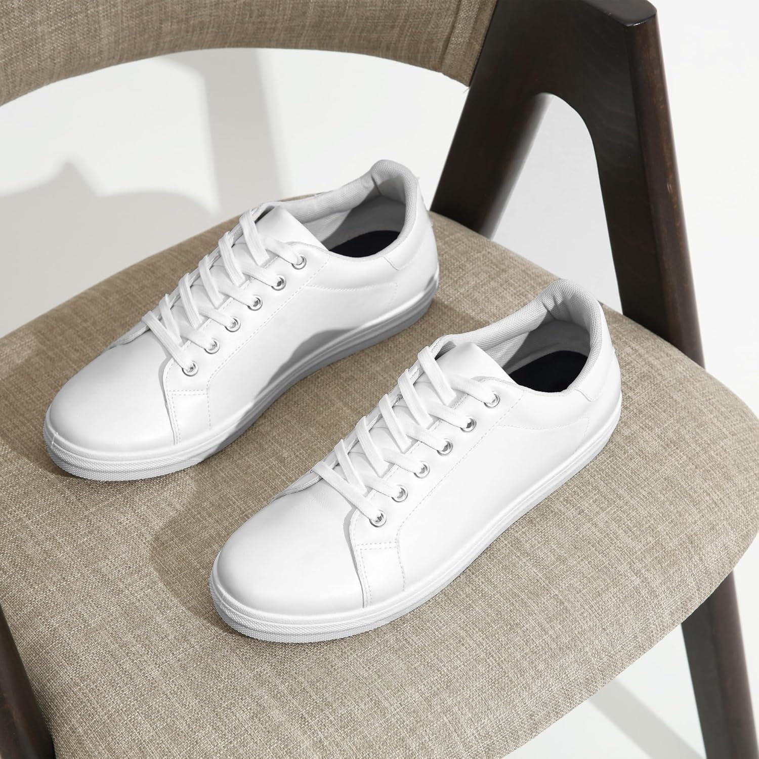 Jousen Mens Sneakers White Mens Casual Shoes Soft Breathable Fashion Sneakers for Mens - Image 5