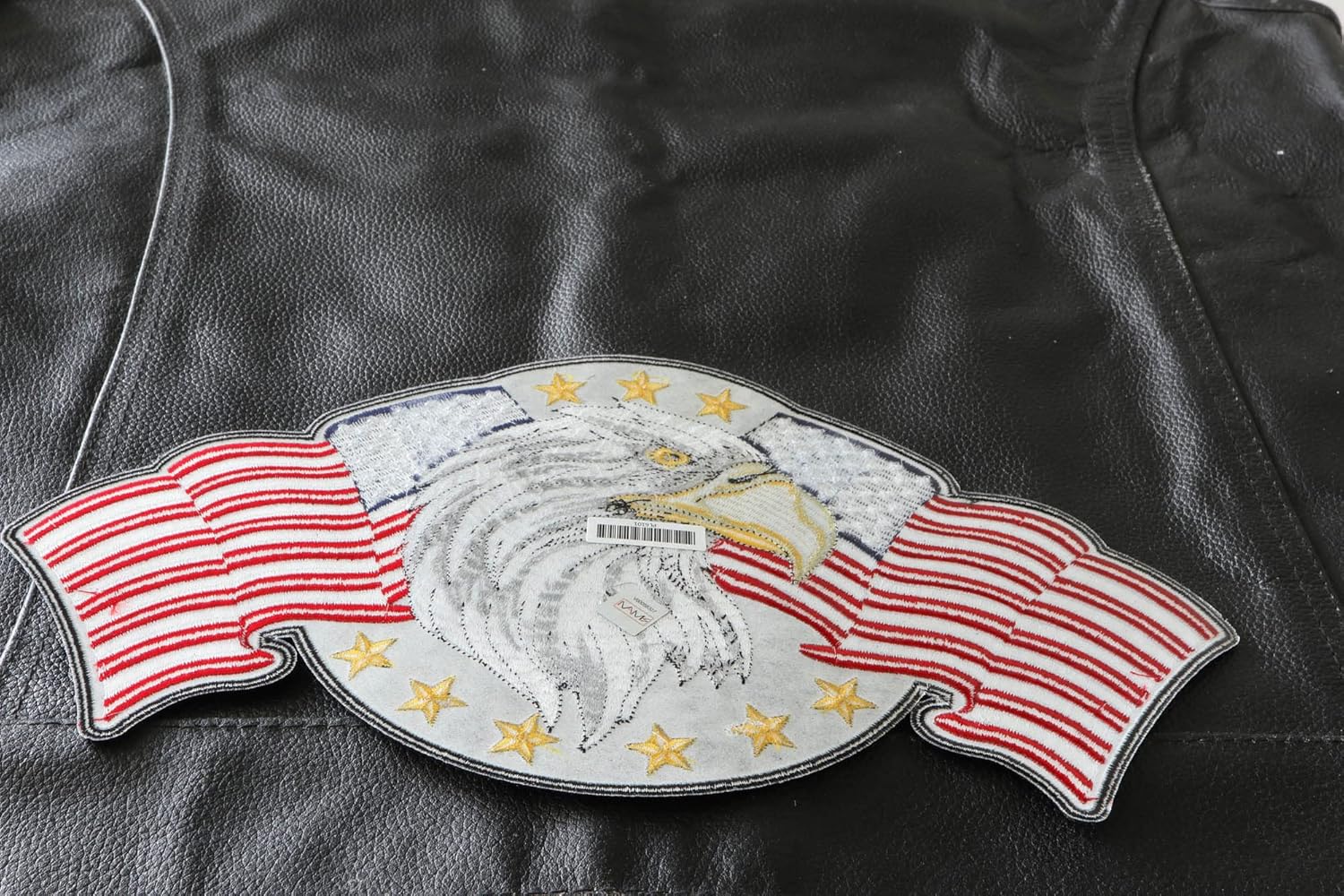 American Flag Eagle Patch, Large Eagle Patches for Jackets (PL6101)