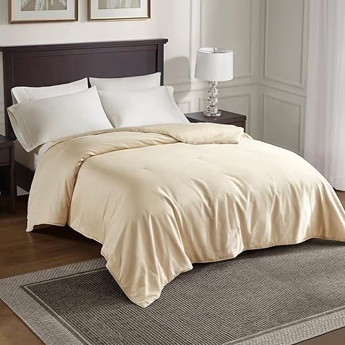 SilKicah Edredón de seda tamaño individual para todas las estaciones, edredón relleno de seda natural 100% pura, edredón transpirable y ligero (68 x