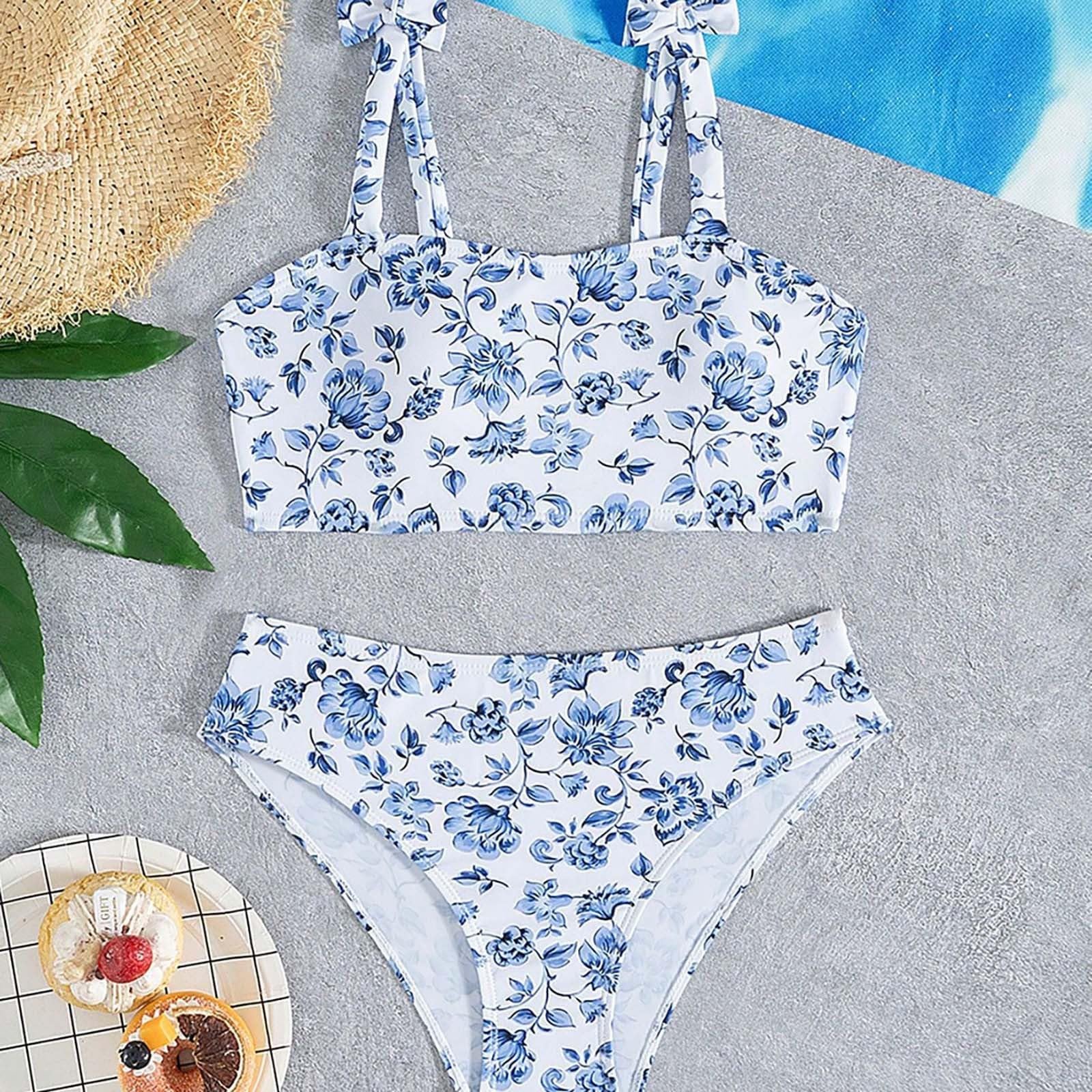 Bañador de dos piezas para niña con protección UV 50+ y bañador para playa y fiesta en la piscina
