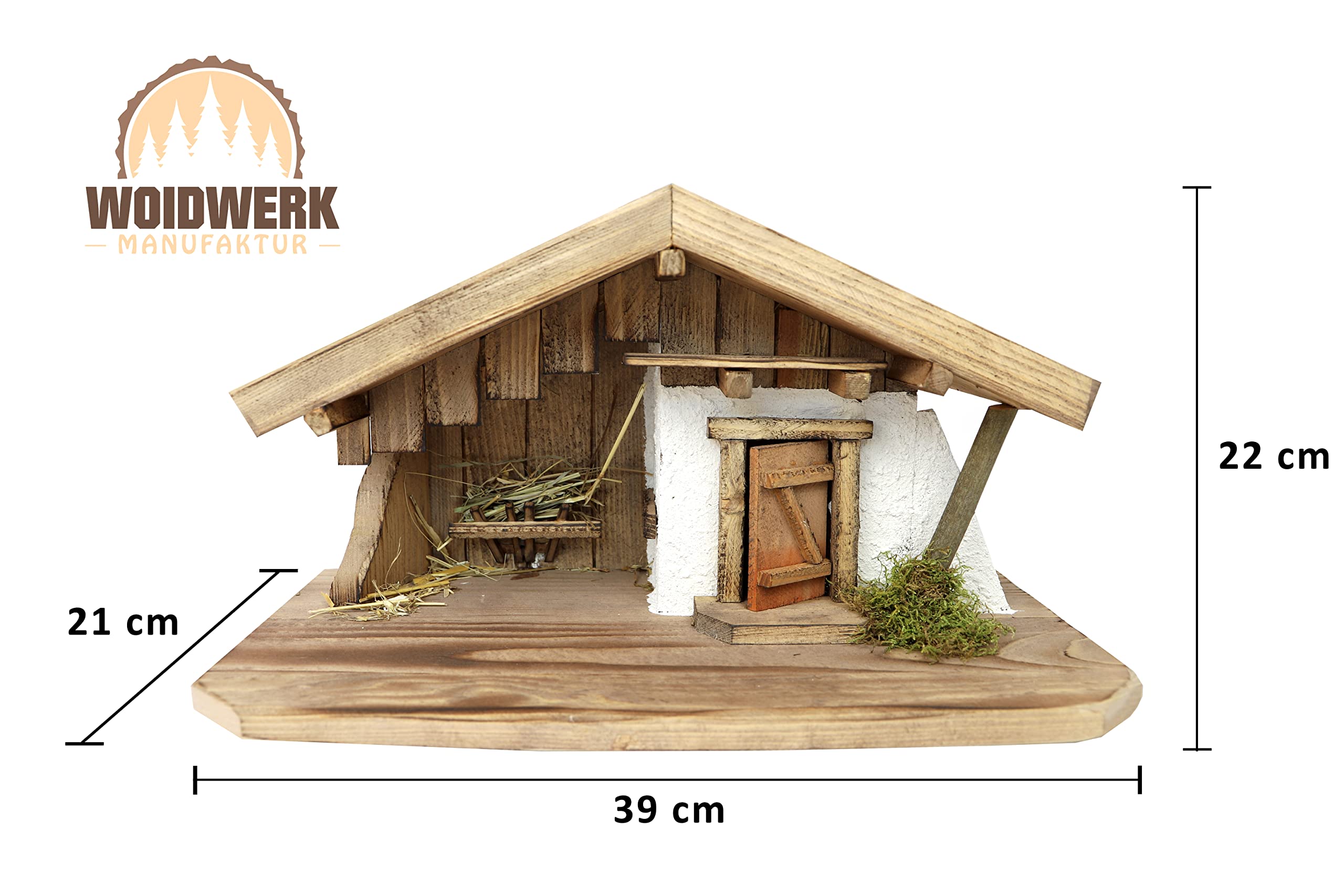 Weihnachtskrippe Krippe Krippenstall (W016) Weihnachten Weihnachtskrippen Krippenfiguren Tischkrippe