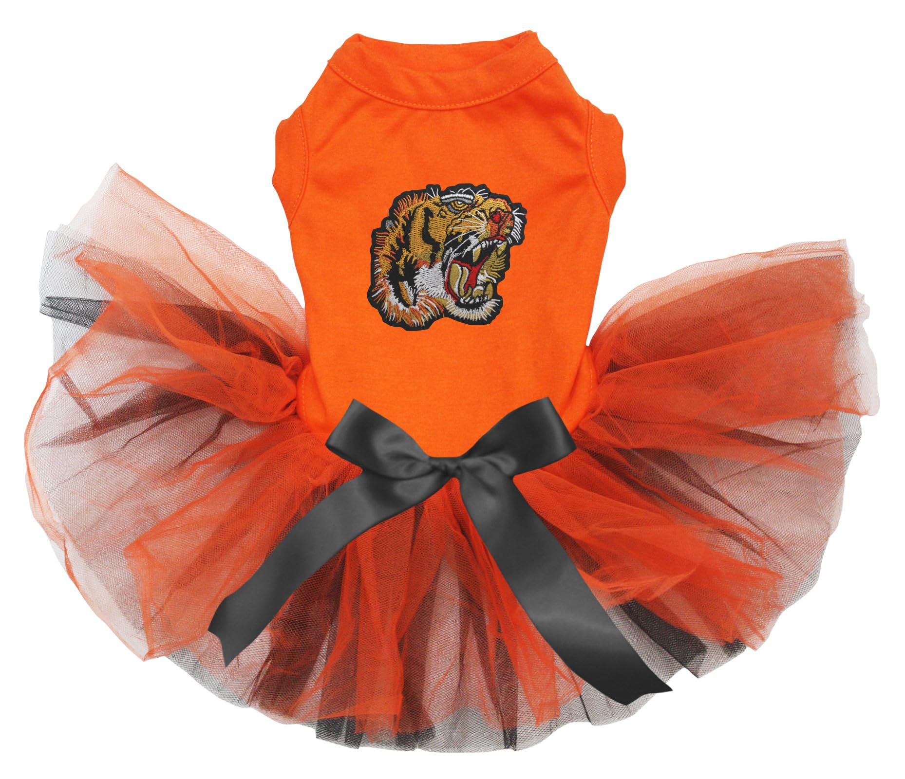 Robe pour chien avec tête de tigre orange et noir, vêtement pour grand chien taille XXXL