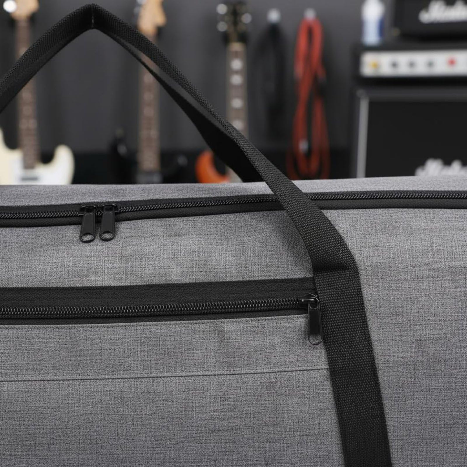 Keyboardtasche mit Polsterung gepolstert Keyboardtasche mit Zubehörfach verdickt Keyboard-Tragetasche für Keyboarder, S, 88 Key