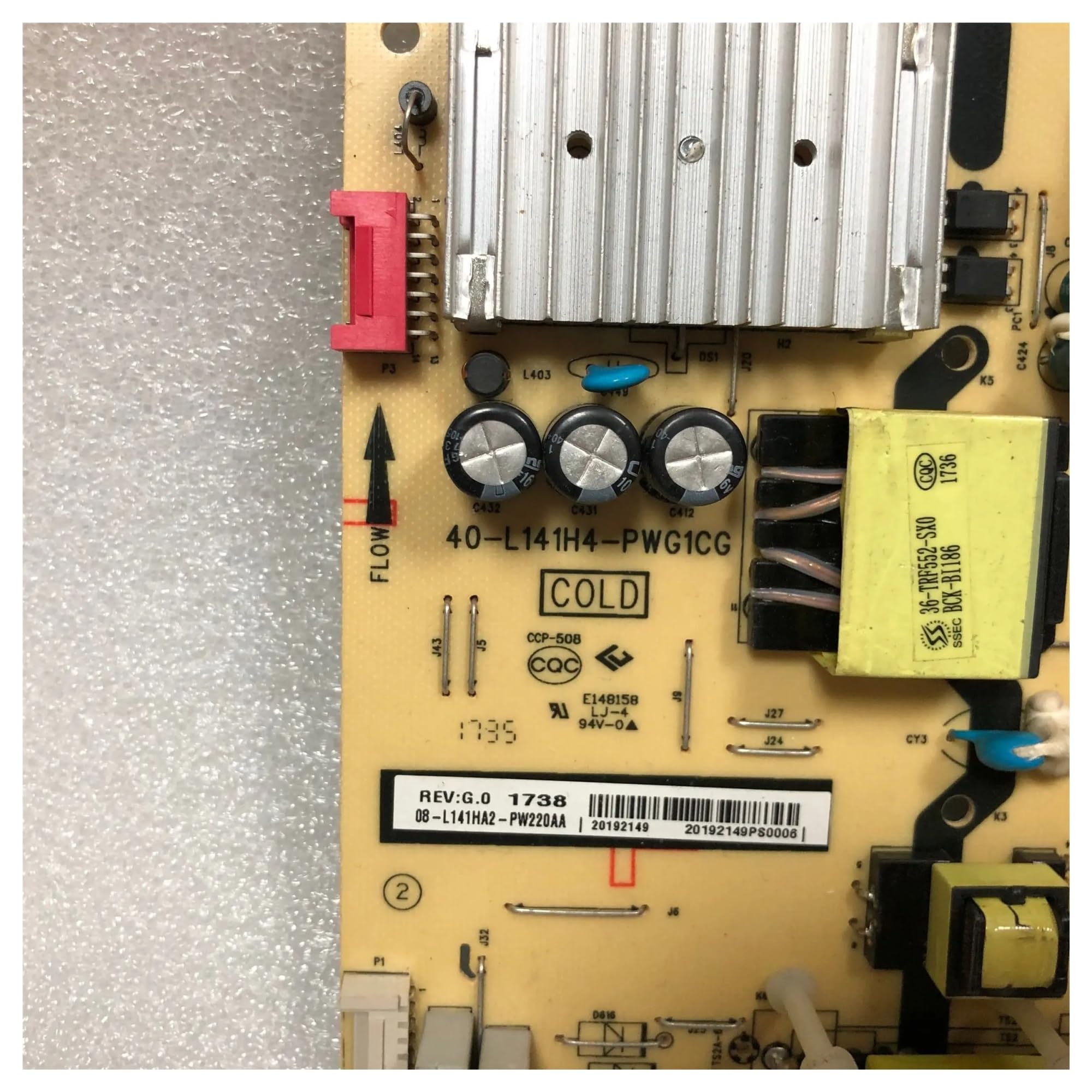 1 teile/los L49P1A-F D49A620U 55N3G Netzteil Board 40-L141H4-PWG1CG 08-L141HA2