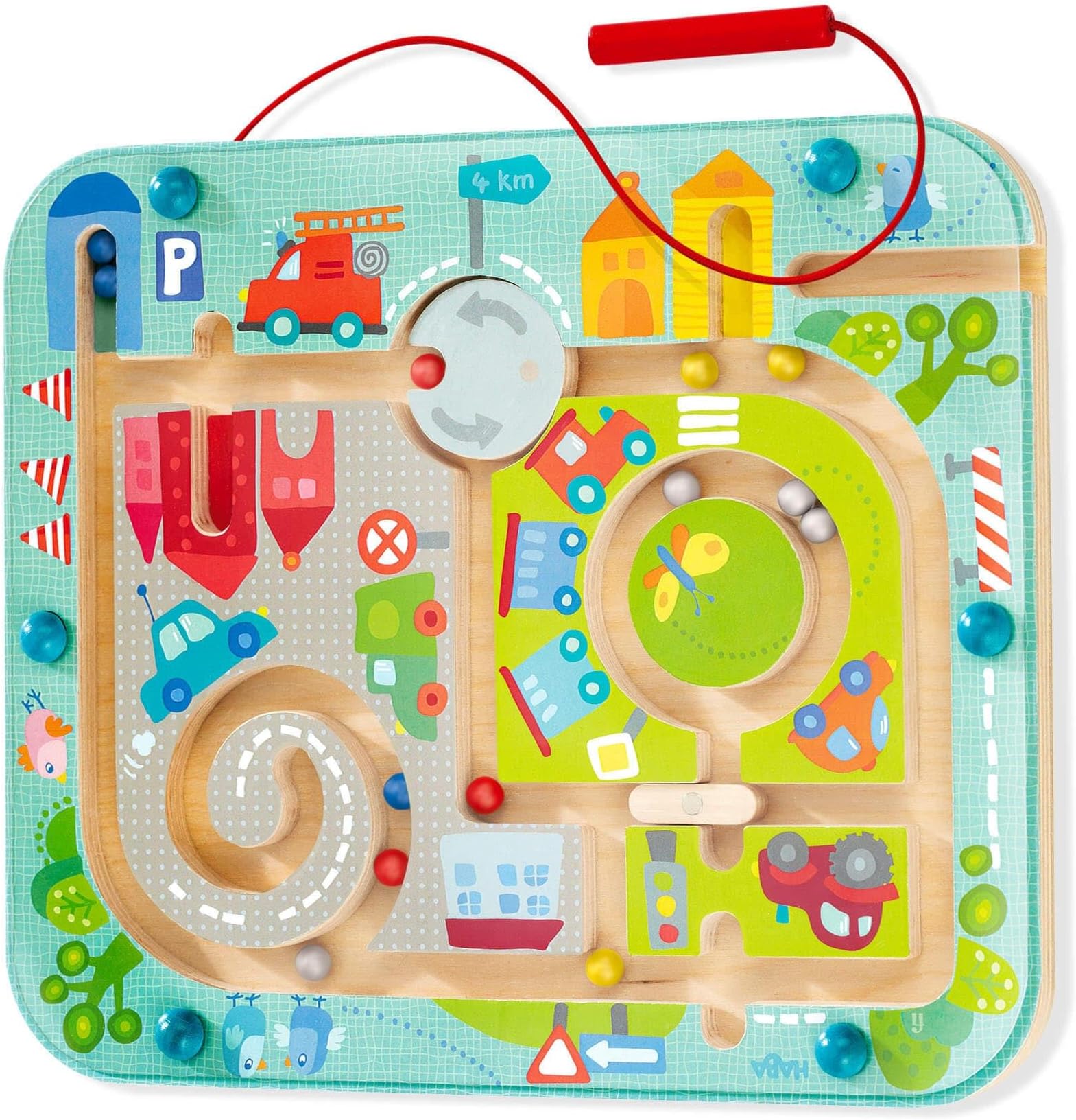 301474 Town Maze Magnetic Game