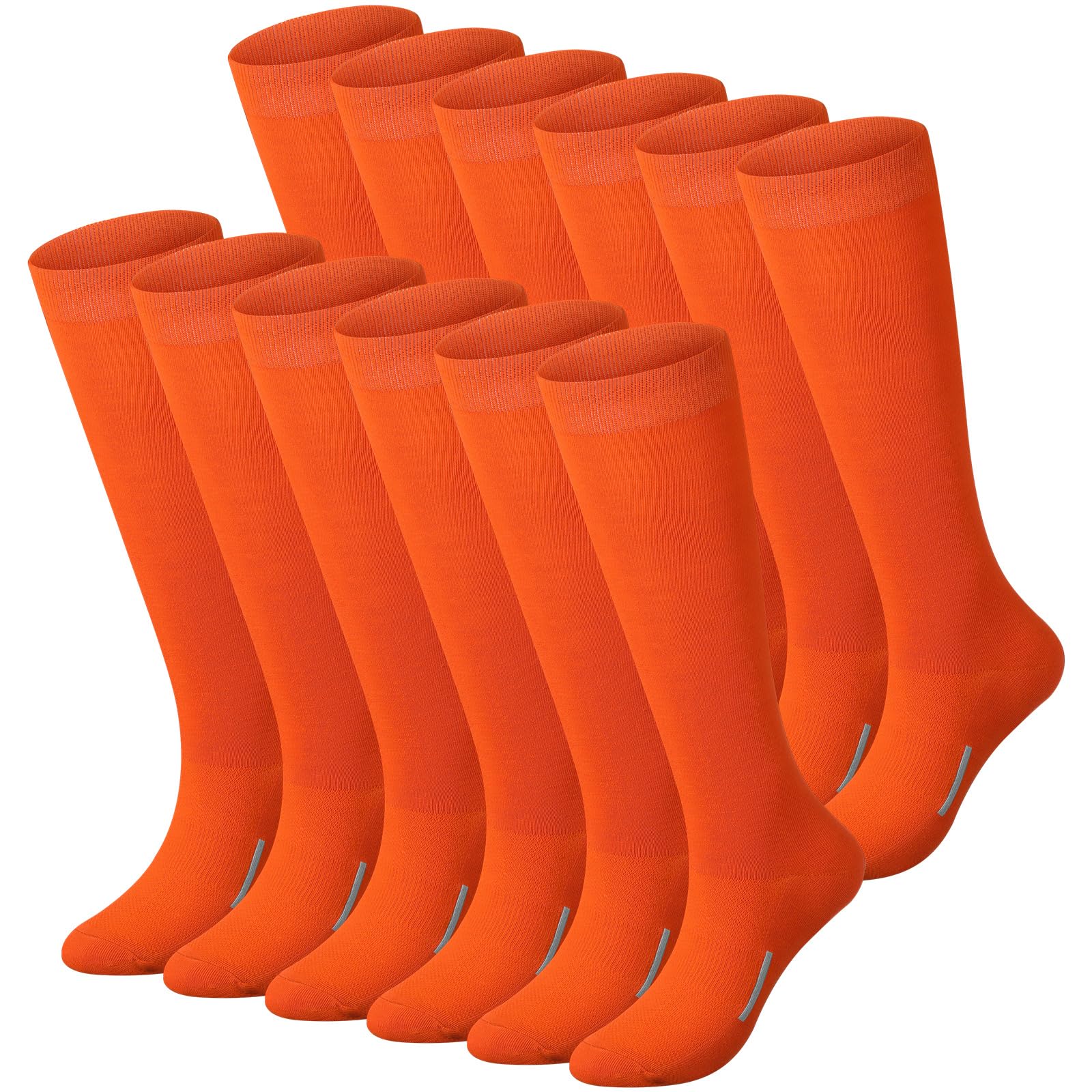 Haysandy 12 Pairs Youth Football Socks Bulk Softball Soccer
