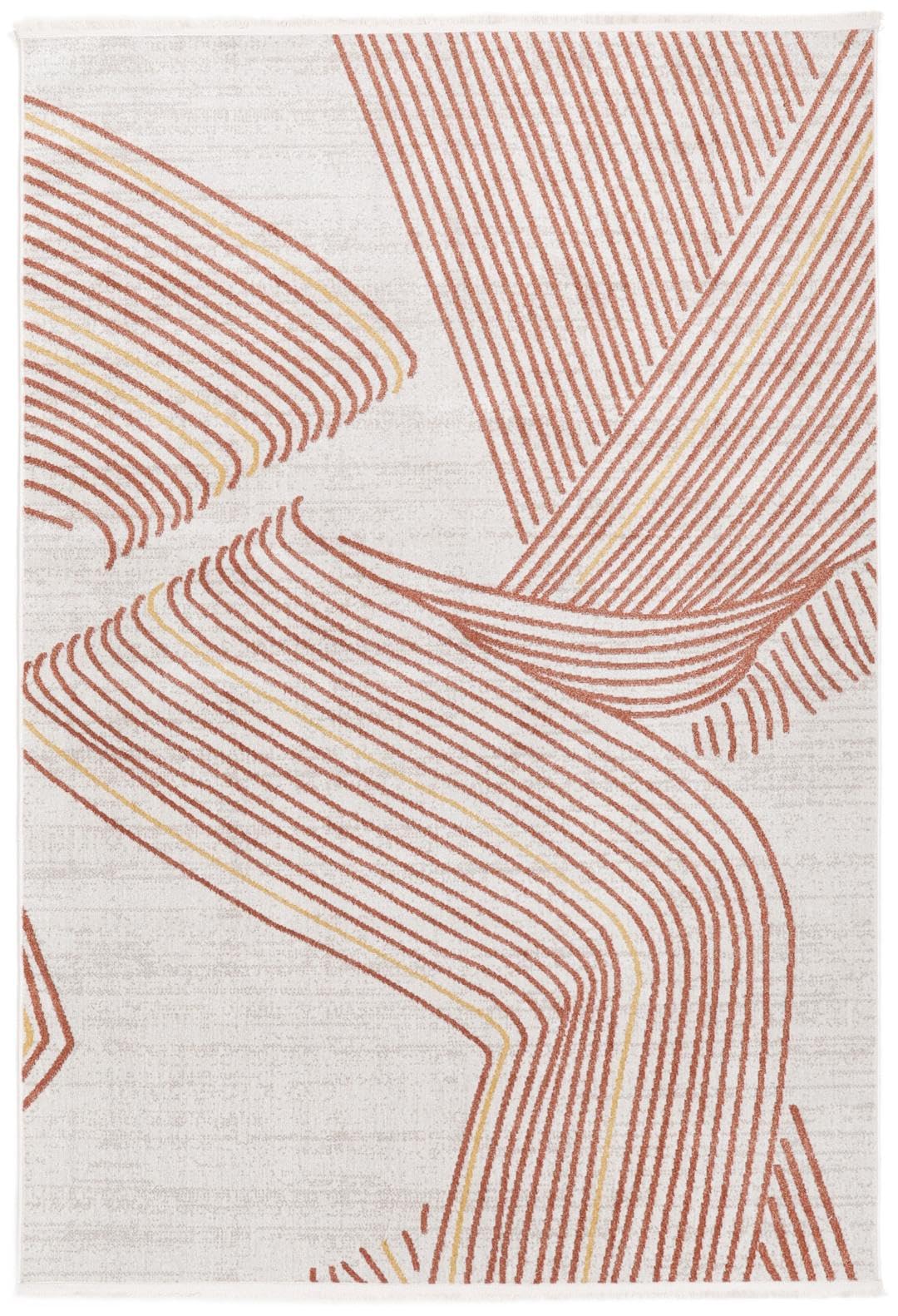 RugVista Flow Alfombra, 200 x 300 cm, Óxido
