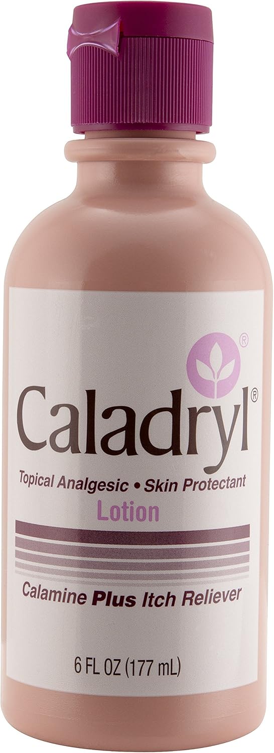 Caladryl Pink Calamine Skin Protectant Plus Itch Relief, 6 Ounce Bottle: Health & Personal Care