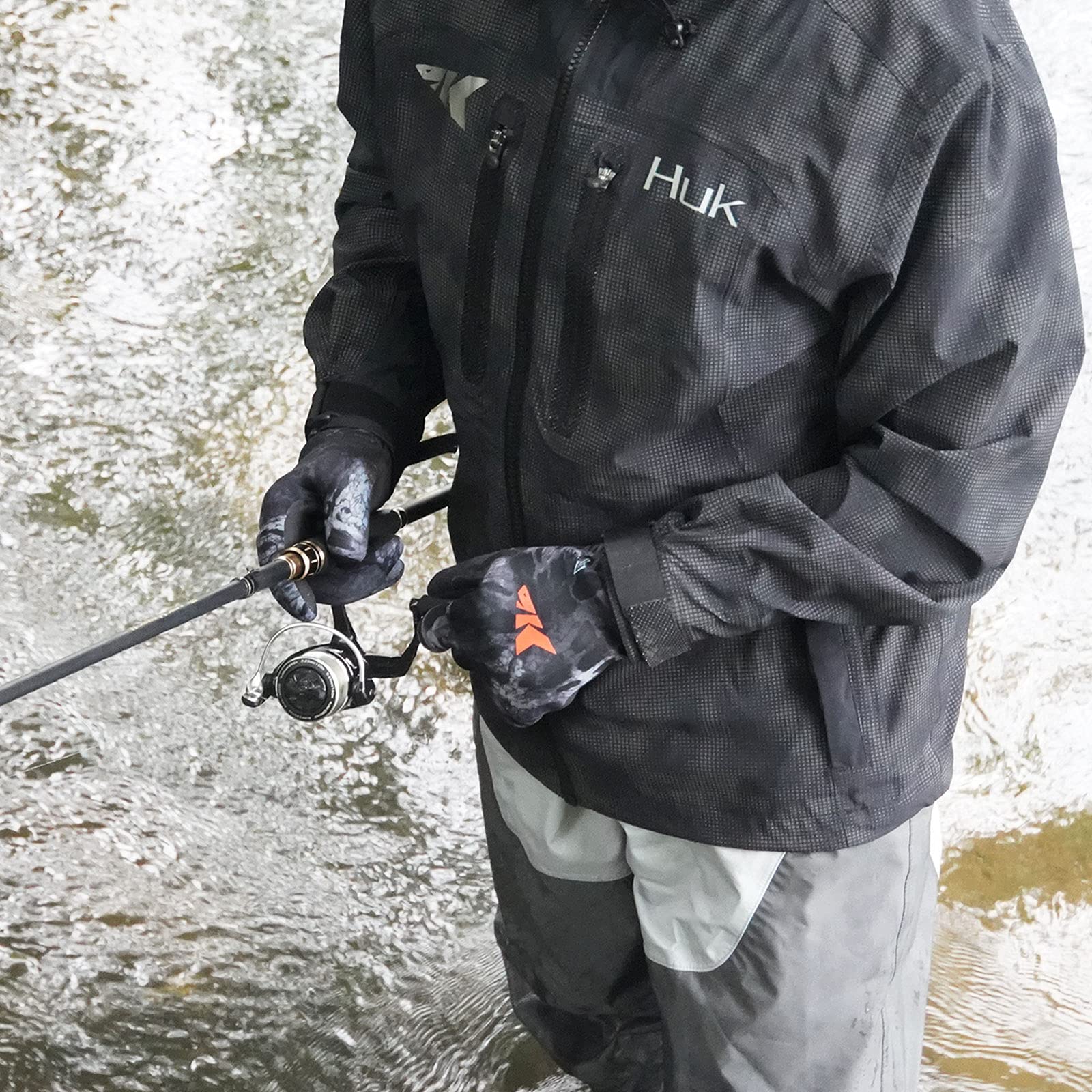 KastKing IceRiver Fishing Gloves, 100% Waterproof Gloves for Men & Women, Cold Weather Fishing & Outdoor Sports, Ideal for Ice Fishing & Winter Activities