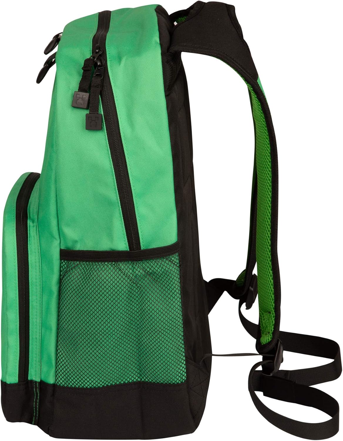 JINX Minecraft Creeper Creepin' Up Kids School Backpack, Green, 17" : Clothing, Shoes & Jewelry