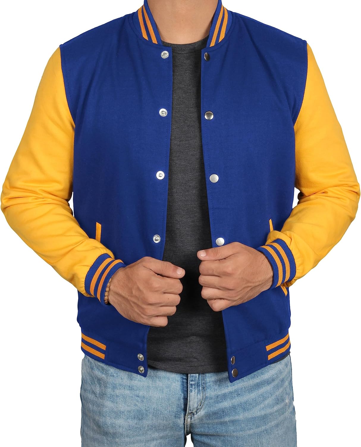 Decrum Varsity Jacket Men - High School Baseball Letterman Style Bomber Jackets For Men - Image 2