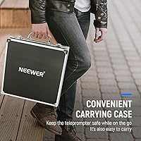 Vista 8 de NEEWER X12 Teleprompter de Aluminio con Control Remoto RT-110 (Conectado a través de Bluetooth en la Aplicación NEEWER Teleprompter) y Estuche
