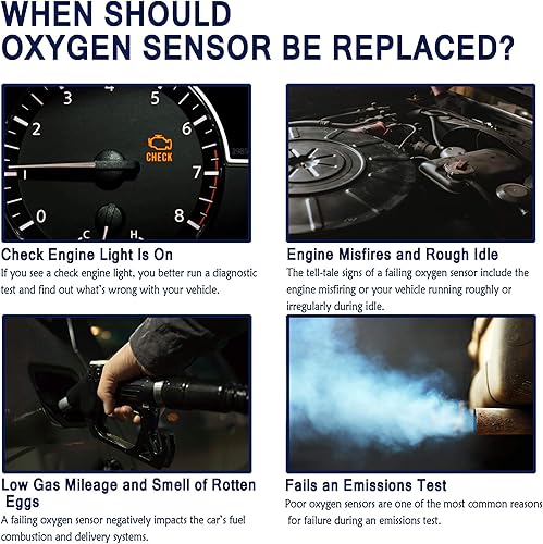 Miniatura 7 de HiSport Sensor de oxígeno O2 calentado, sensor O2 de ubicación aguas abajo de 4 cables, compatible con Ford C-Max Escape Figo Fusion y otros modelos