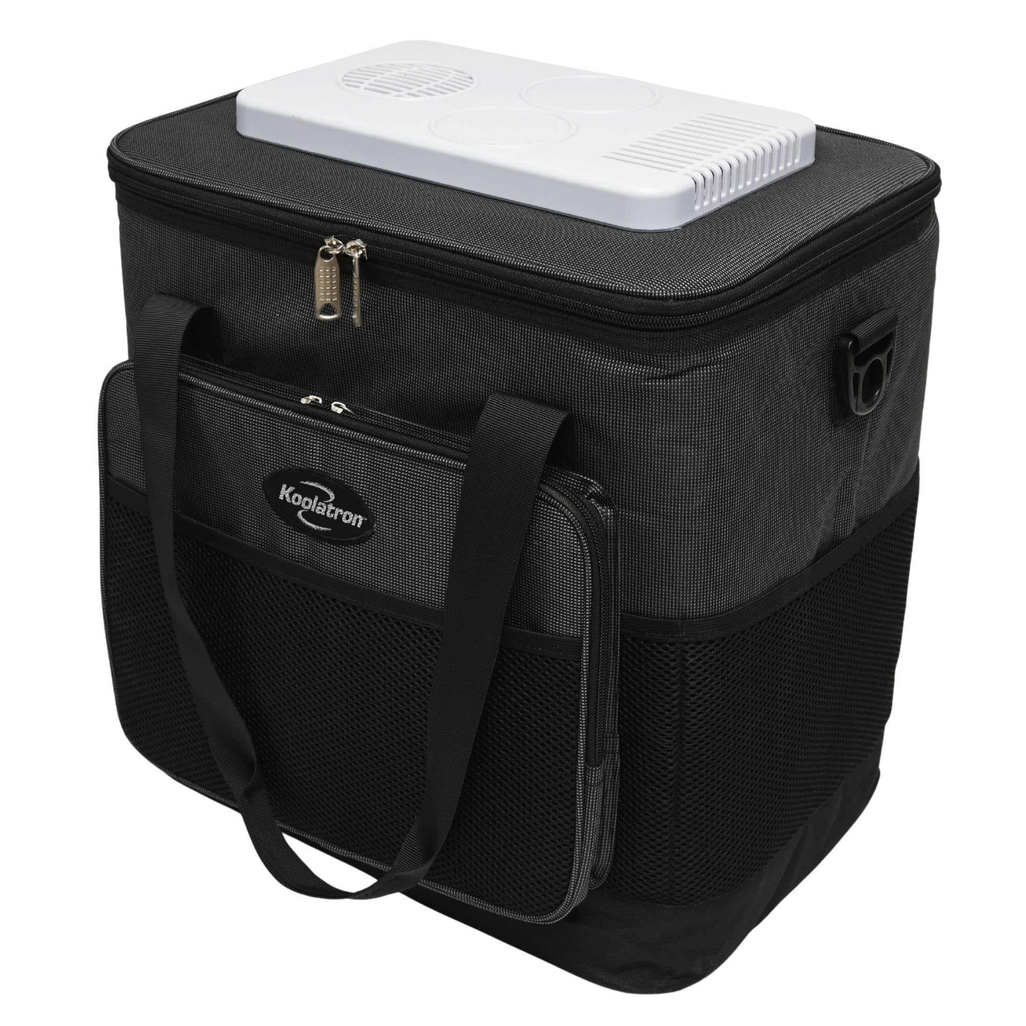 Koolatron Sac Isotherme 25L Glacière Électrique Glacière Portable 12V Mini Réfrigérateur Étanche Voiture Bandoulière Réglable Sacs Souples pour Déjeuner Boissons Camping