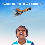 National Geographic Rocket Launcher for Kids - Motorized Air Rocket, Self-Launching Rocket Toy, Launch Rocket up to 60 Meters with Safe Landing, an Innovation in Kids Outdoor Toys & Model Rockets