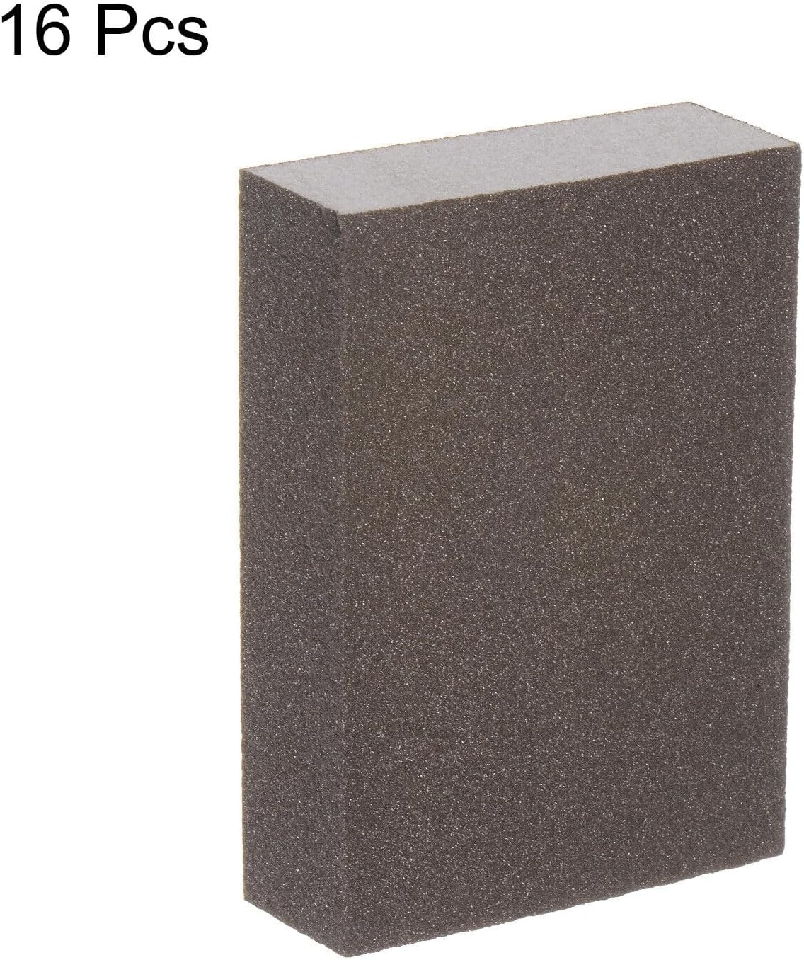 Toolparts And Accessories 16pcs Sanding Sponge Blocks 400-500 Grits Hand Block 100x70x25mm Brown&White (#CN#130824-05950)