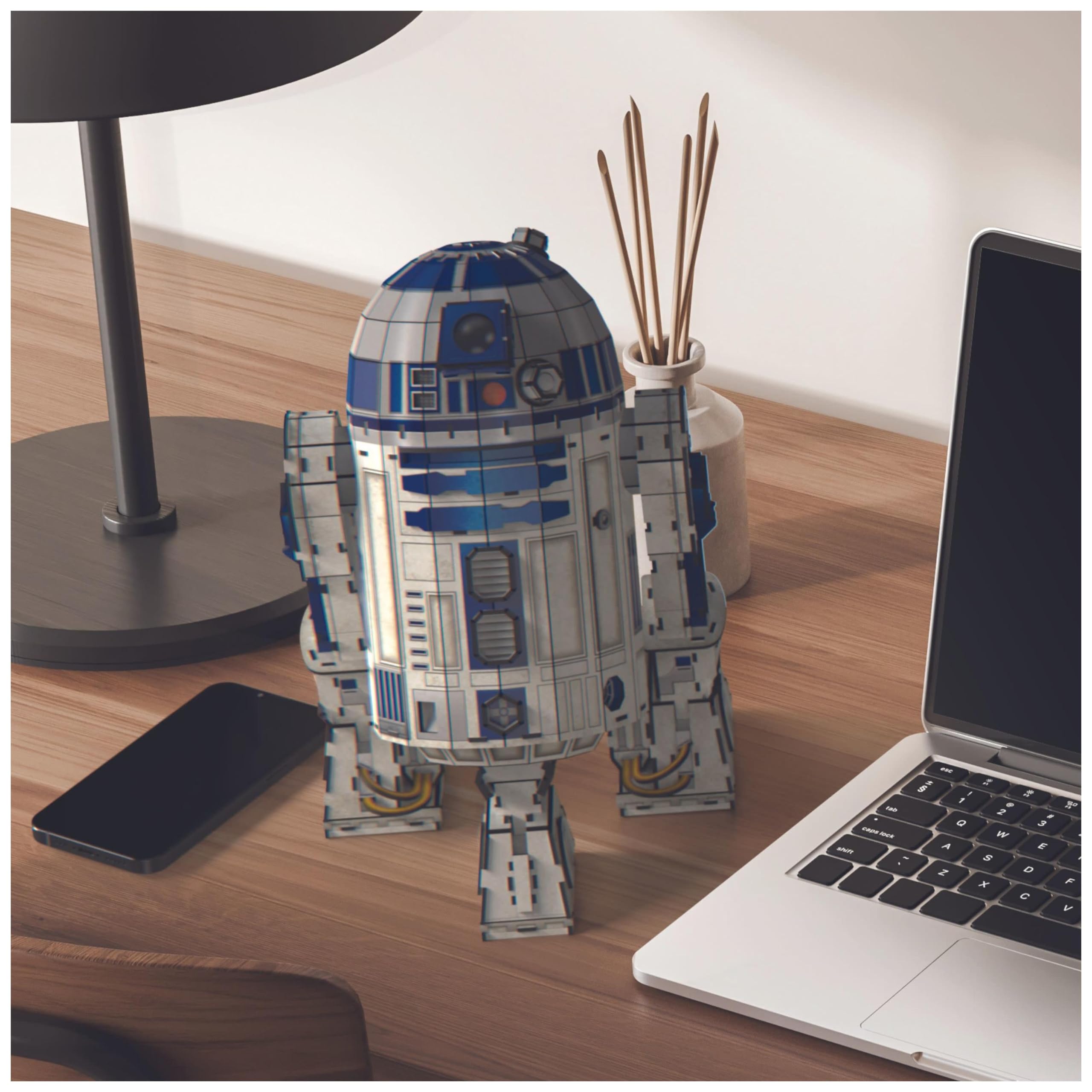 4D Build, kit di modellismo in cartoncino di R2-D2 di Star Wars da 201 pezzi Decorazione, Giocattoli da costruzione Kit di modellismo 3D per adulti e ragazzi dai 12 anni in su