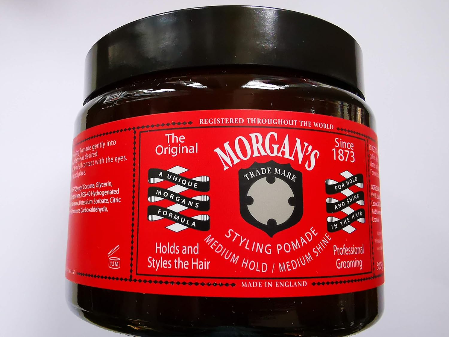 Morgan Styling Pomade with Medium Hold and Shine, 0.22 Pound