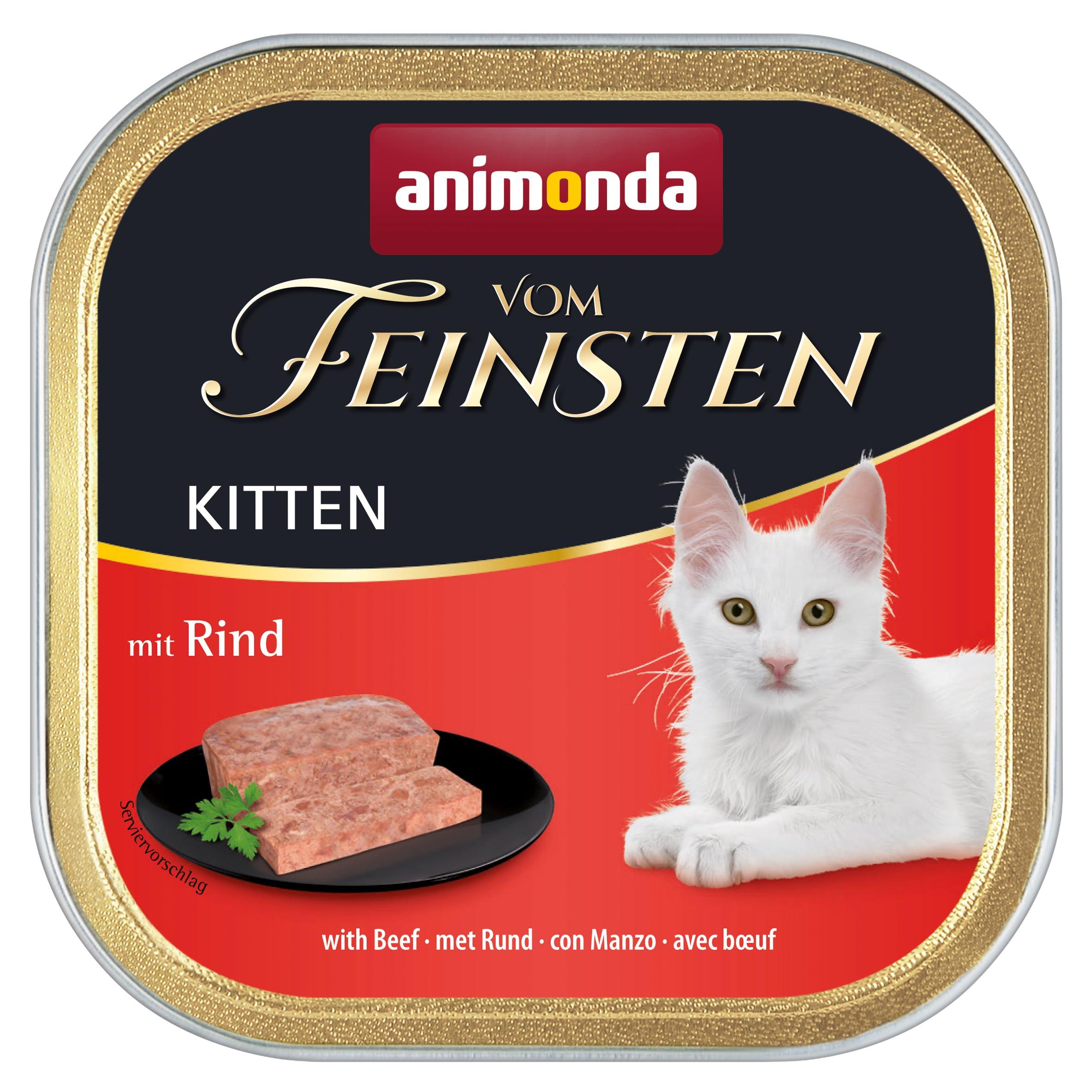 Animonda Vom Feinsten Kitten Karma dla Kotów, Mix Smaków, 32x100 g