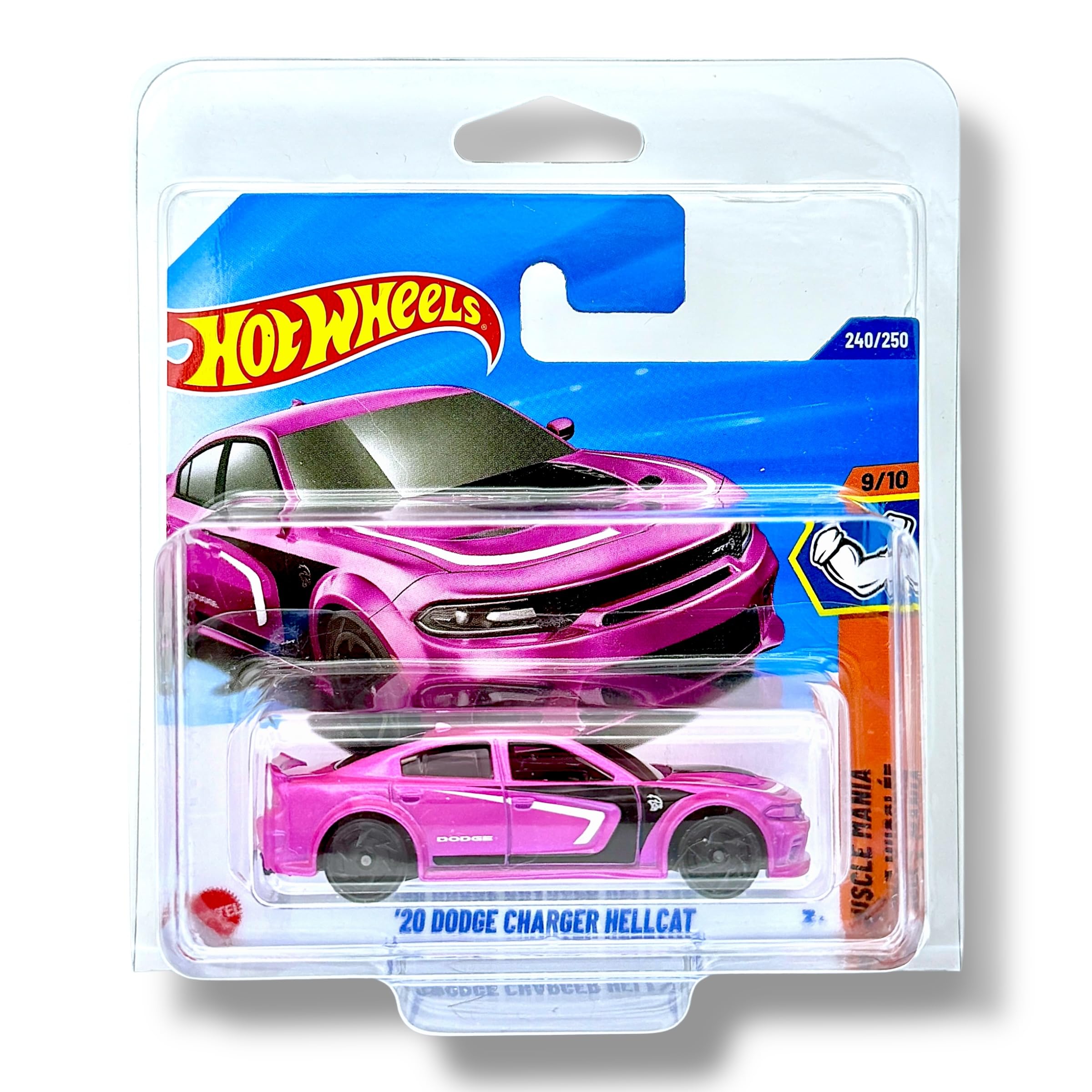 Hot Wheels '20 Dodge Charger Hellcat (Pink, Black & White) 9/10
