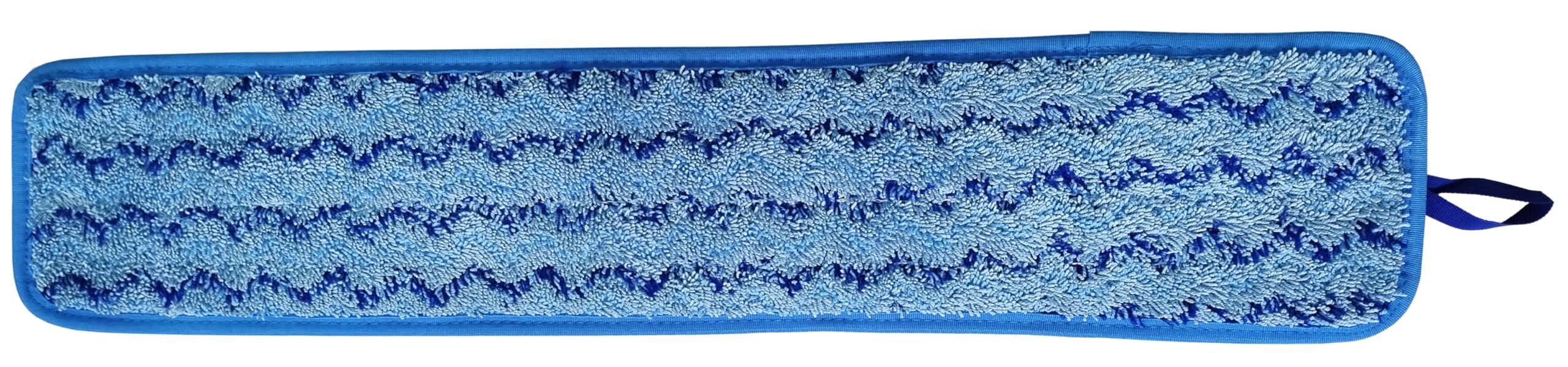 Clim Profesional Mopa de Microfibra Wet&Dry 60 cm para Limpieza en Húmedo y en Seco con Ajuste de Velcro. Sistema Completo Incluye Mango de Aluminio 125 cm