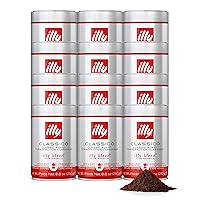 Vista 14 de illy Café expreso molido, tostado medio Classico, 100% arábica, café italiano de primera calidad, premolido para máquinas de espresso, 8.8 onzas