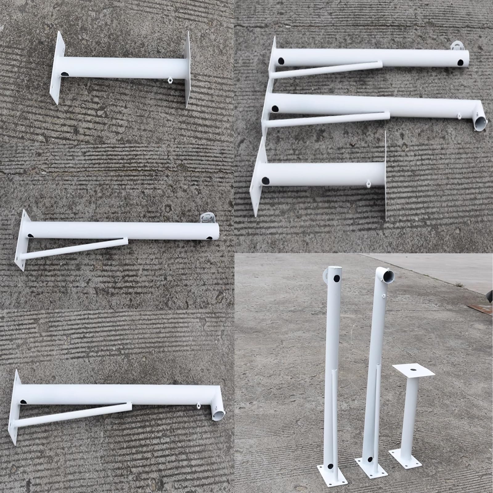 Poste para cámara de Seguridad Exterior, Soporte de Pared Resistente a la Intemperie, Altura Ajustable de 4,9 a 20 Metros, Adecuado para restaurantes, Granjas, aparcamientos y Parques - Colo