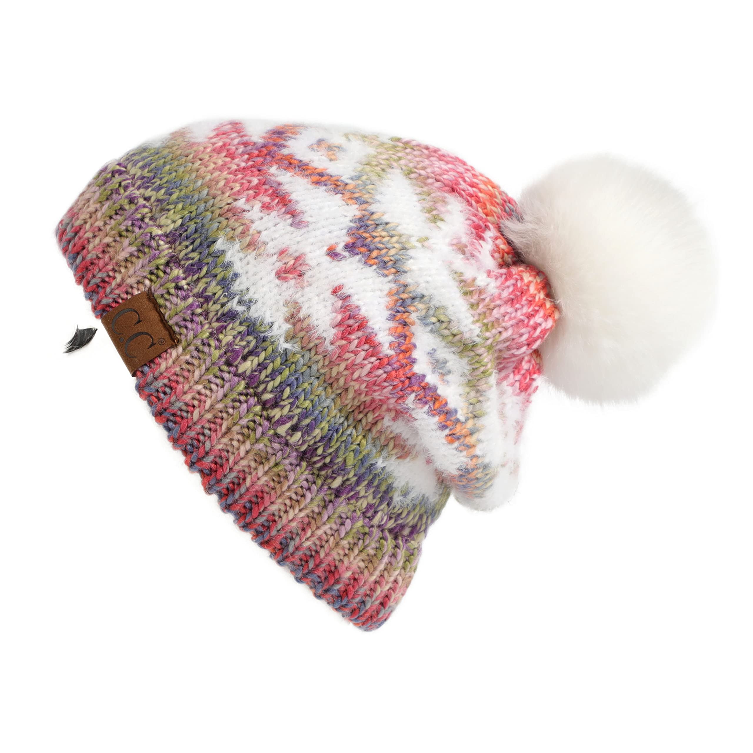C.C Exclusives Plush Yarn Pom Beanie