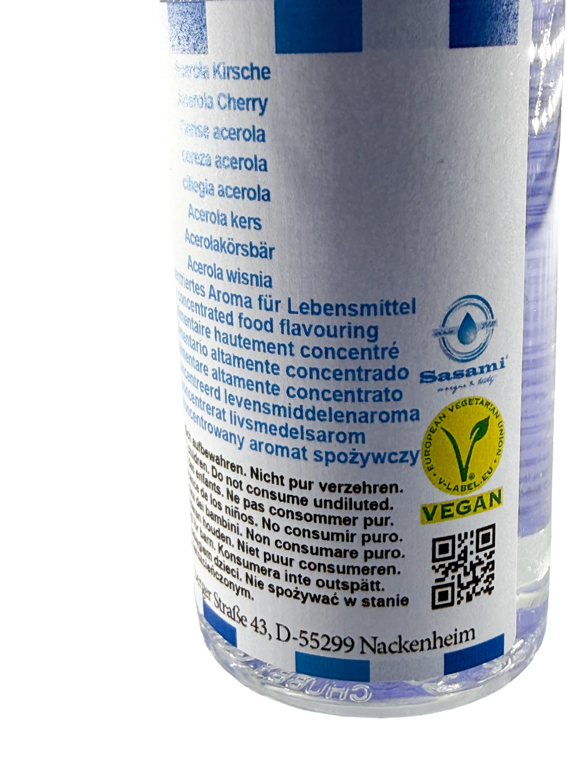 Aroma concentrato ciliegia acerola - vegano - Sasami - 100ml