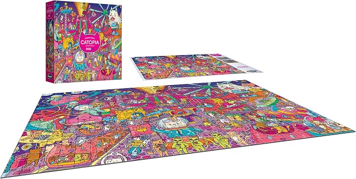 RoseArt - Catopia - Cosmic Park - 500 Piece Jigsaw Puzzle for Adults