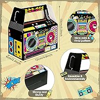 Vista 2 de Zonon 24 Pcs 80s Party Favors Boxes 90s Novelty Boom Box Party Decoration Gift Treat Goodie Candy for Retro Radio Hip Hop Theme Table Centerpieces
