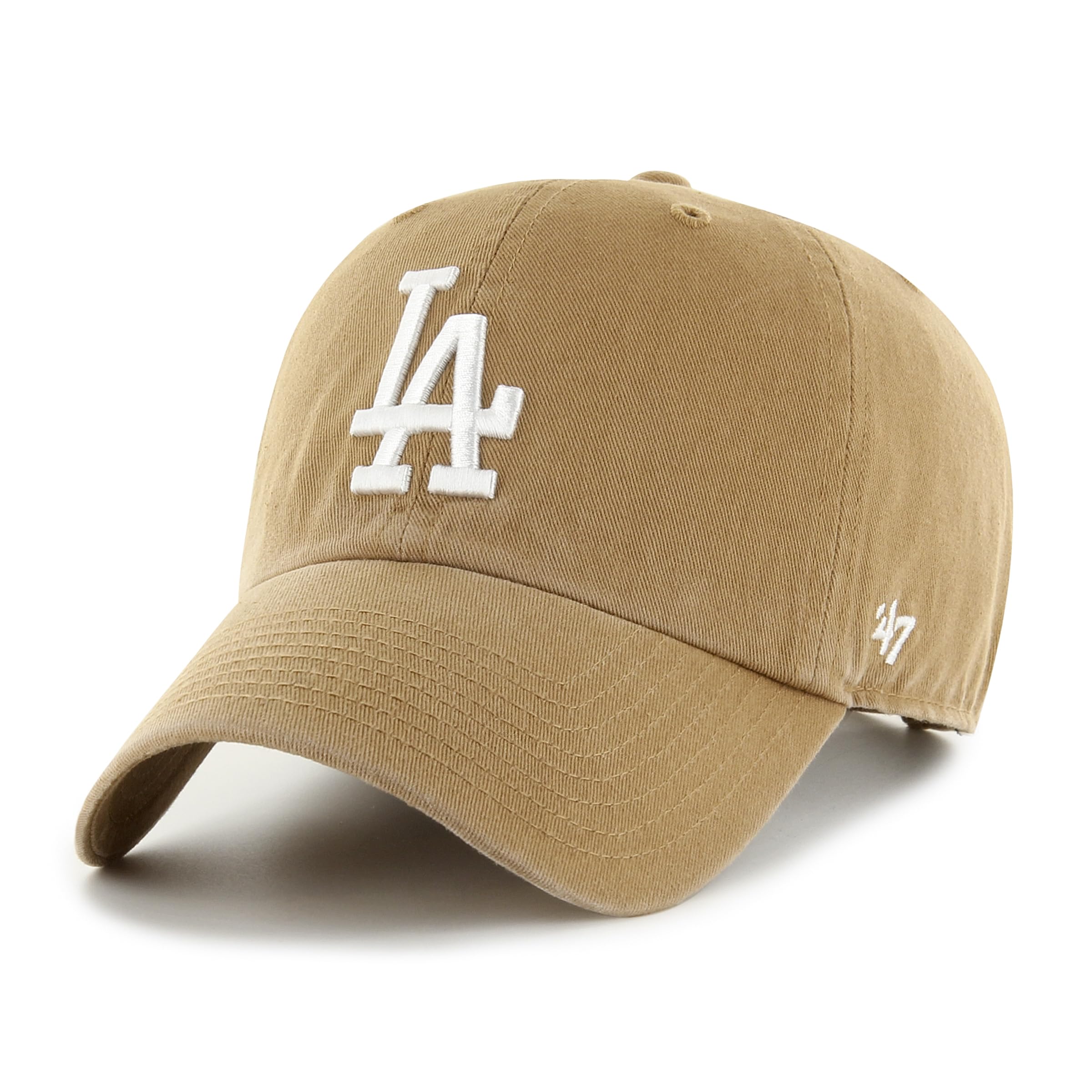 Unisex Camel 47 Brand Strapback Cap - Clean Up Los Angeles Dodgers