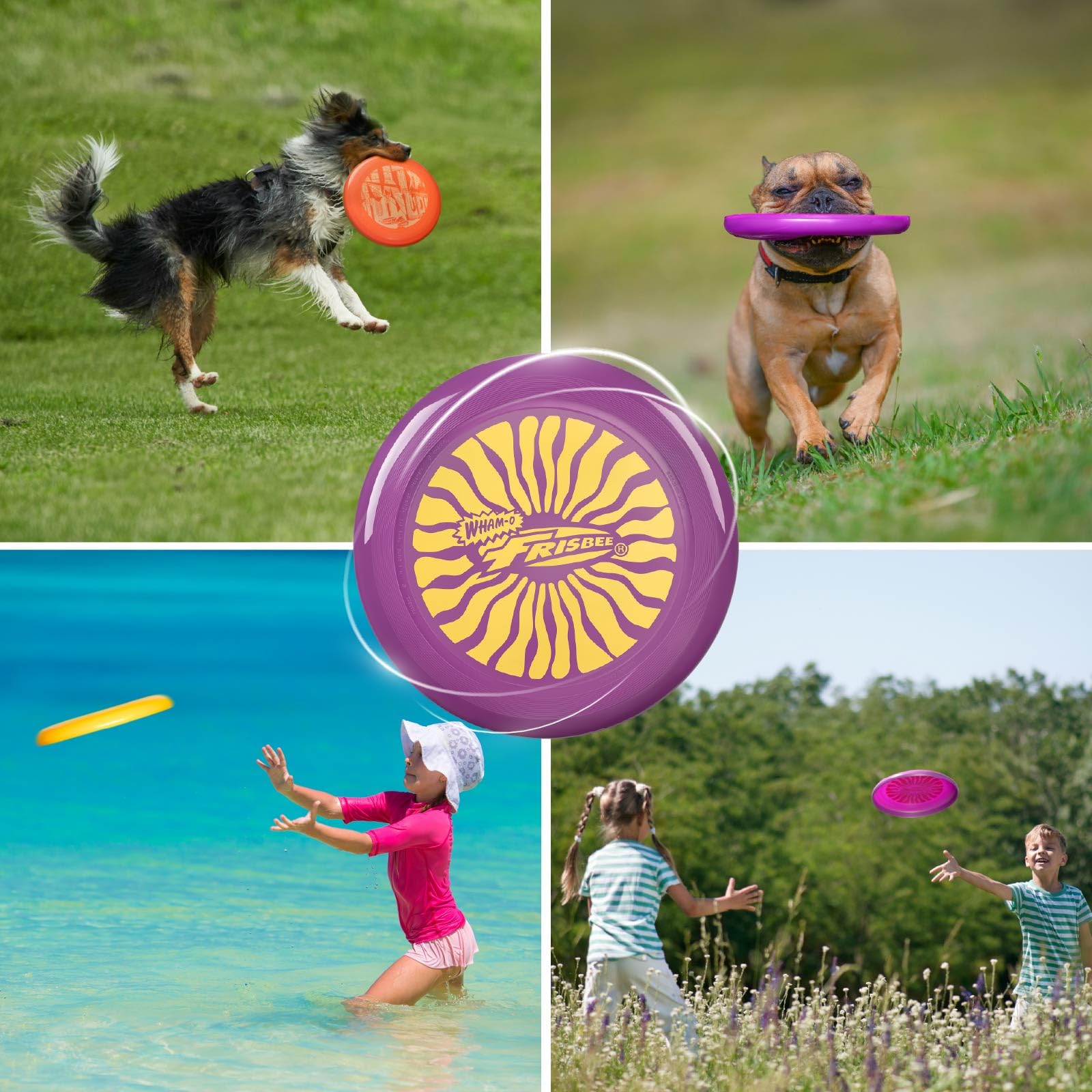 Wham-O Frisbee Cool Flyer Disque Volant, 25.27cm Jouet Léger pour Enfants Adolescents Garçons Filles 5 Ans et Plus, pour Plage Parc Jardin - 130g