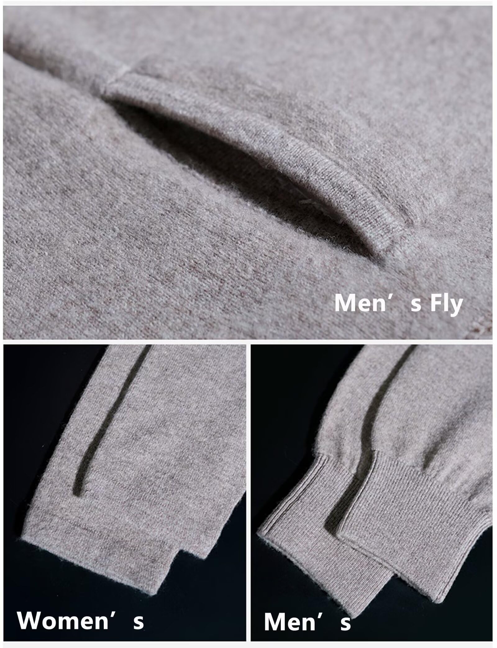 HNVAVQ Pantalons sous-vêtements Thermiques 100% Cachemire pour Hommes et Femmes,Leggings Chauds pour l'hiver,Ski et randonnée
