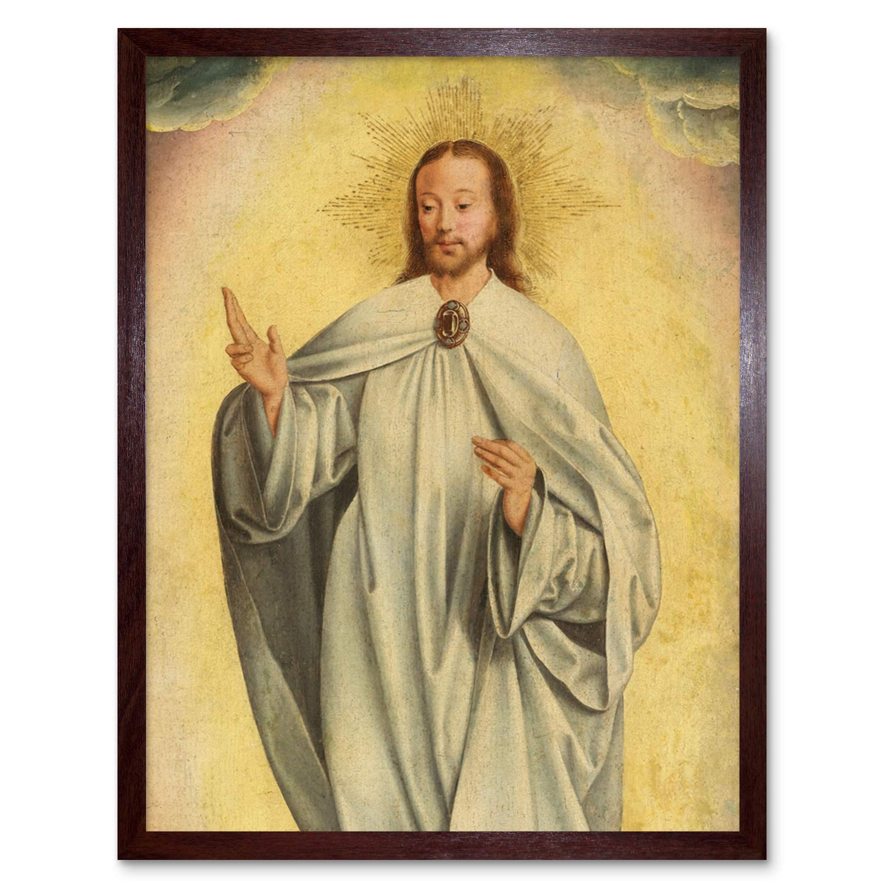 Artery8 Van Kalkar Transfiguration Of Christ Resurrection Art Print Framed Poster Wall Decor 12x16 inch