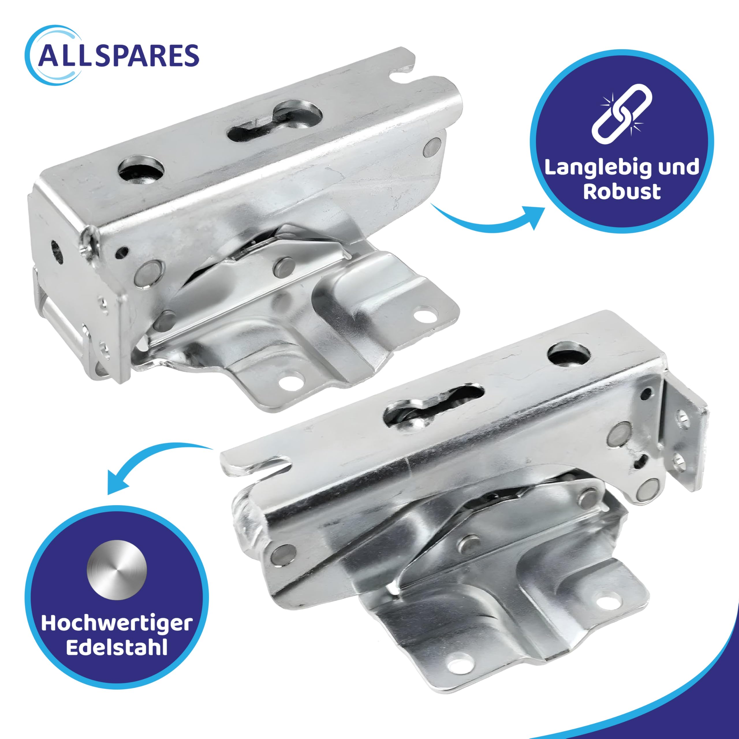 AllSpares 142995 Set Scharniersatz, Metall