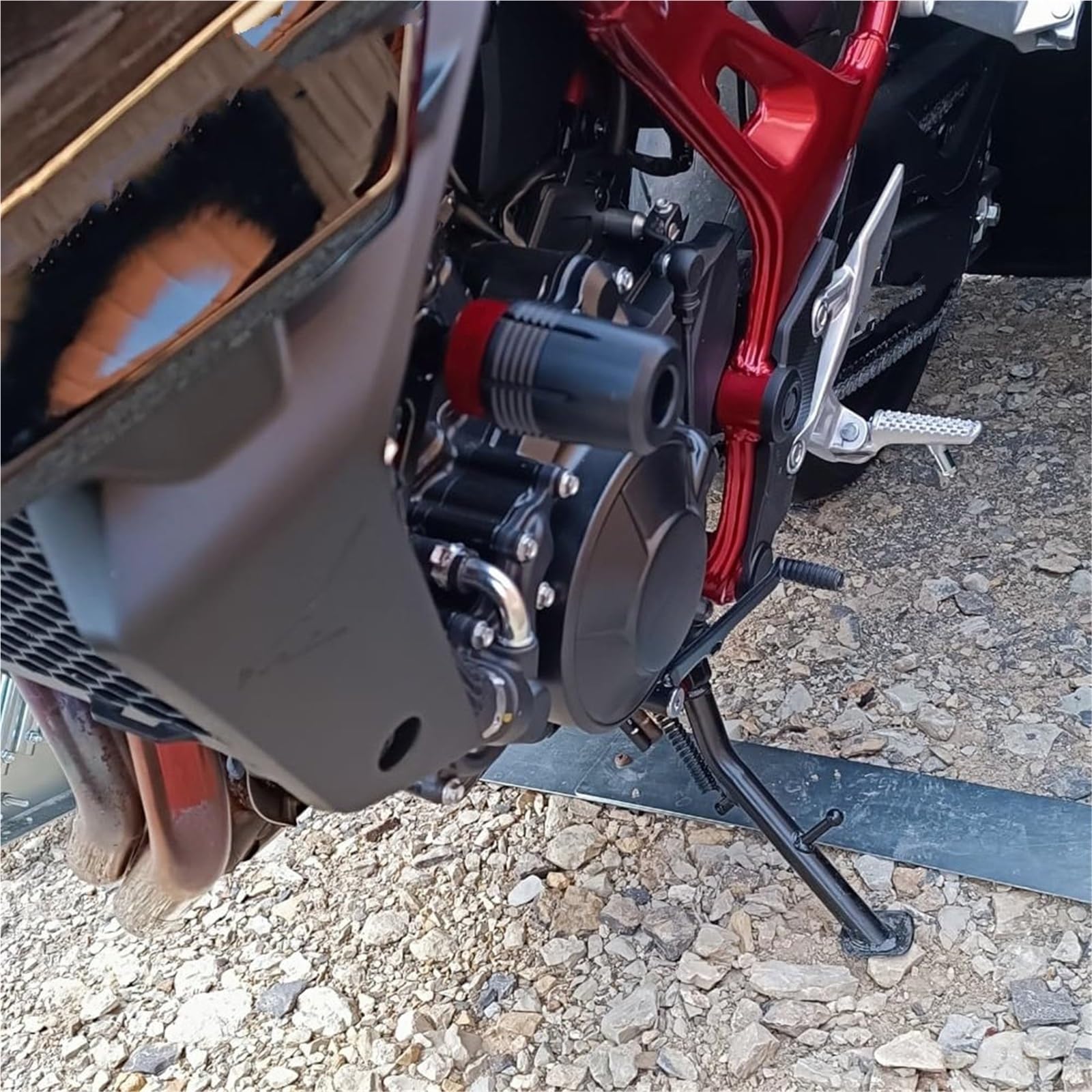 Przednie tylne koło oś widelca suwaki Pasuje Do CB 1000 HORNET CB1000 Hornet SP 2025 Rama Wydechowa Silnika Suwaki Crash Pad Widelec Koła Osłona Osi(Frame B-Grey)