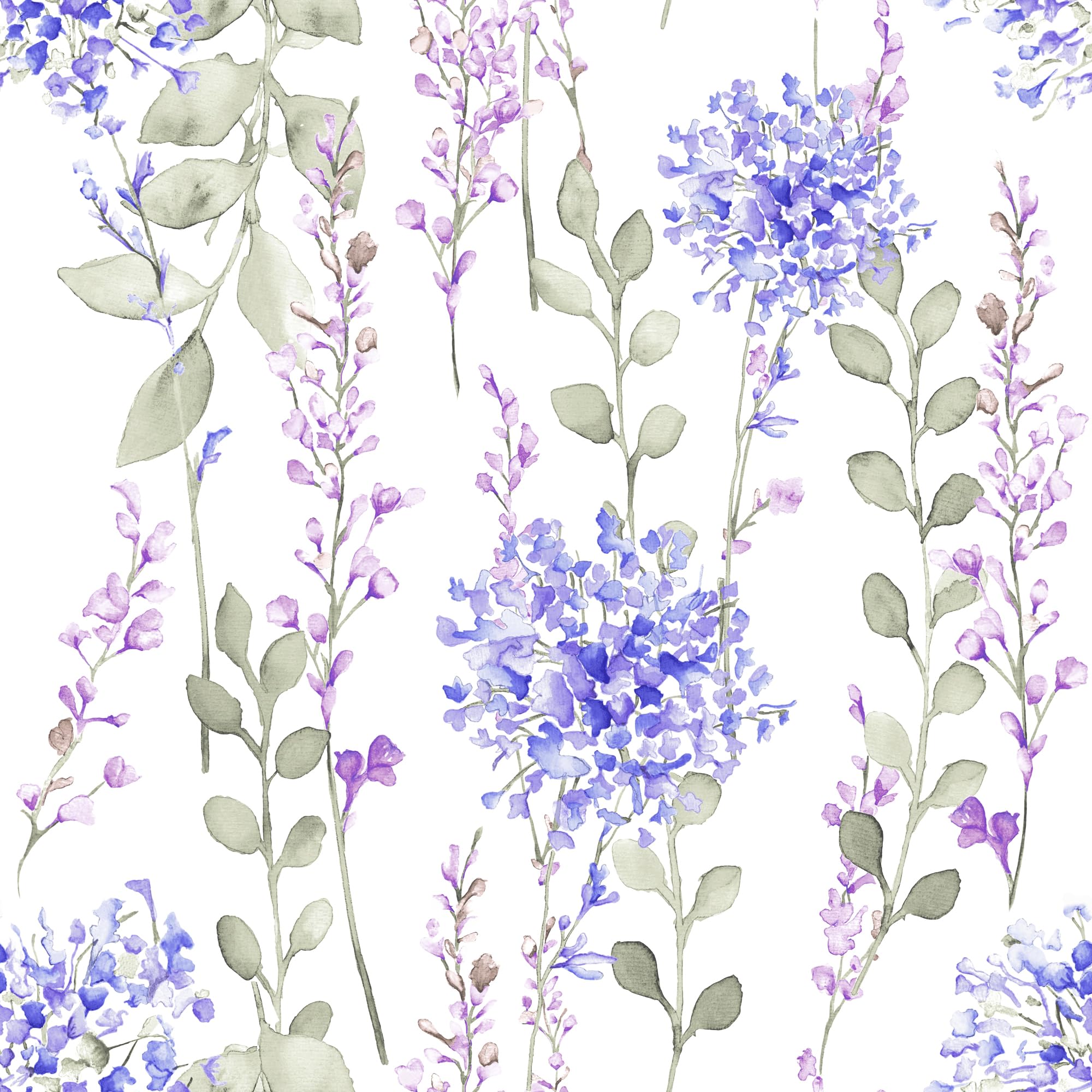 Parure Copripiumino Matrimoniale 100% Cotone - Made In Italy, Design Flower Mon Amour (Orchidee Blu), 250x200 Cm + 2 Federe - Foto 3