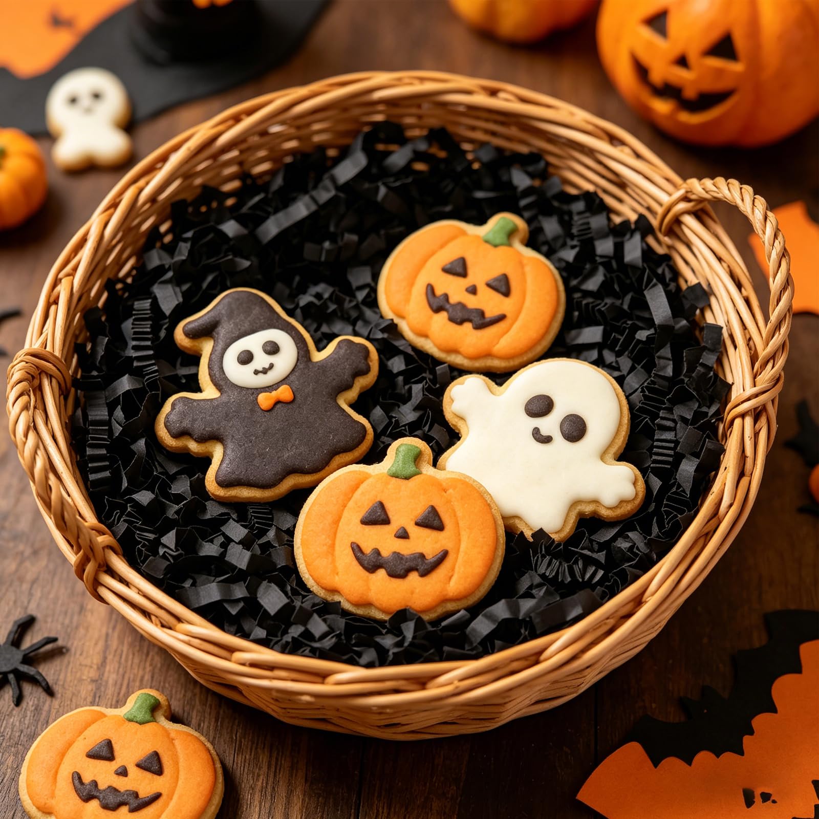 Zankubom Carta crespa nera da 0,9 kg, riempitiva di carta increspata nera, riempitrice per confezioni regalo per riempitivi per cesti, compleanni, confezioni regalo, anniversari, decorazioni per feste