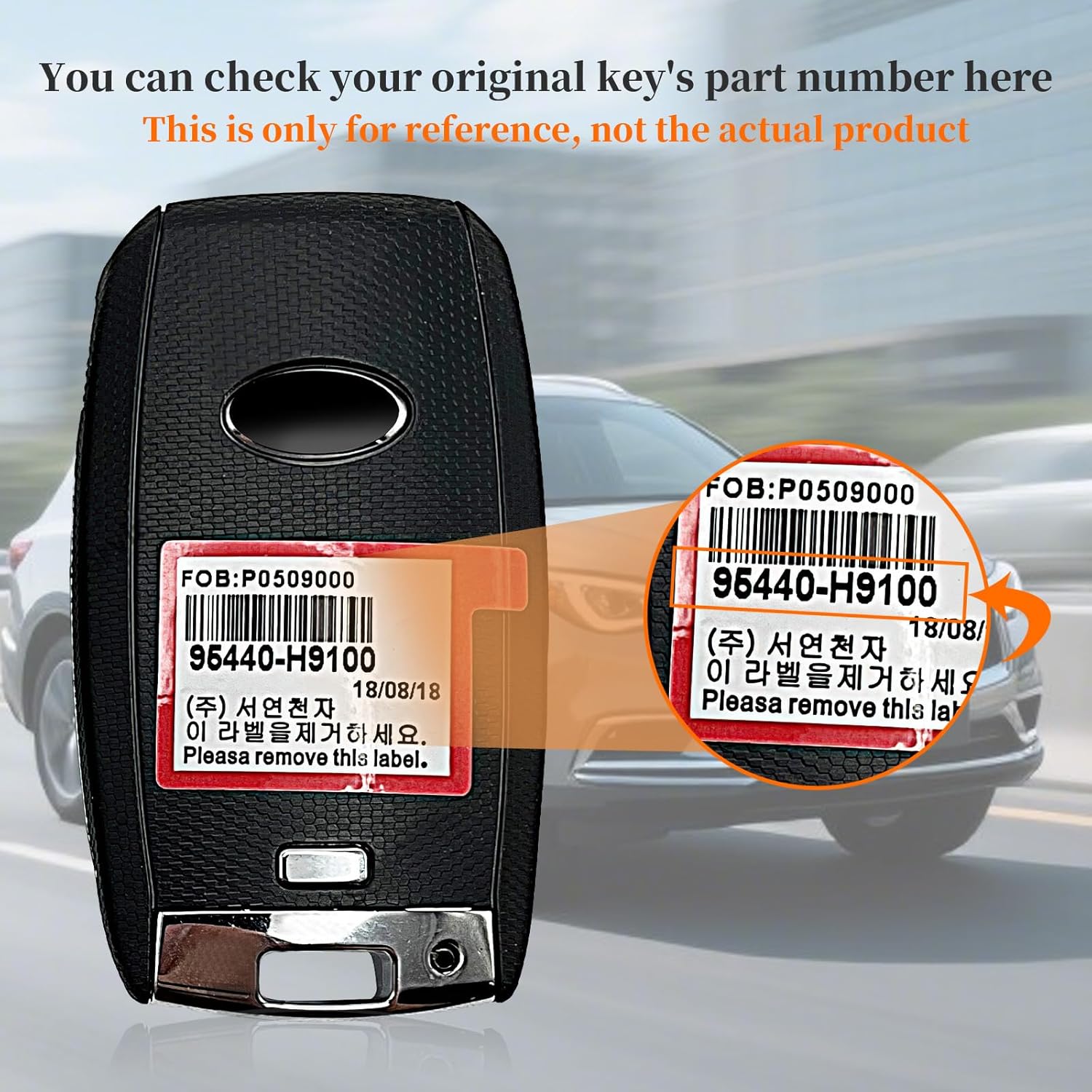 KEYECU Smart Car Key Fob Replacement for Kia Rio 2018 2019 2020 2021 Keyless Entry Remote Control 4 Button 433MHz 8A Chip FCC ID: NY0SYEC4F0B1611, P/N: 95440-H9100