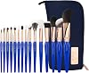 Bdellium Tools Professional Makeup Brush Golden Triangle - Phase III Complete 15pc. Brush Set with Stand-Up Pouch