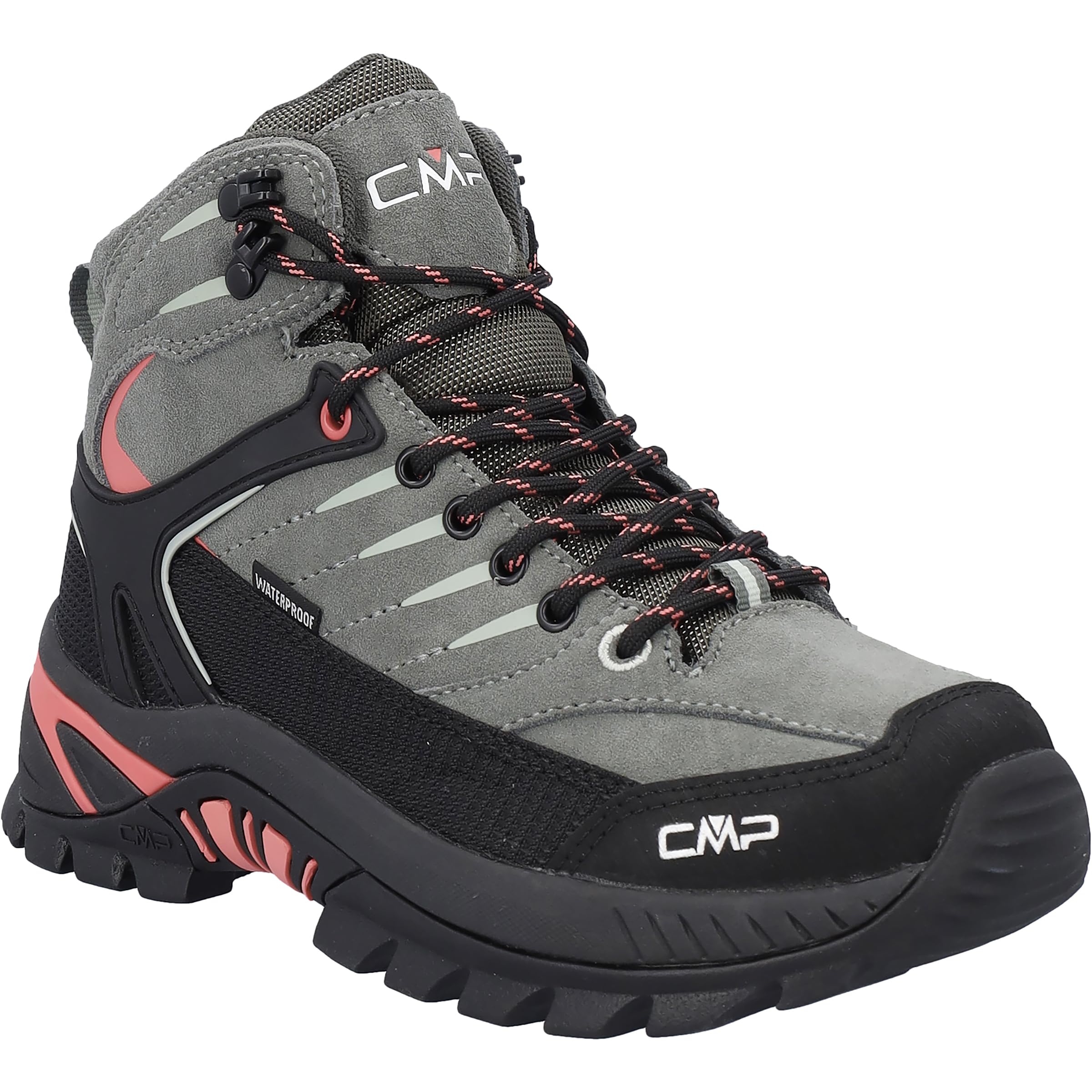 CMP Donna Rigel 2.0 Mid WP Scarpe, Avocado-Coral, 37