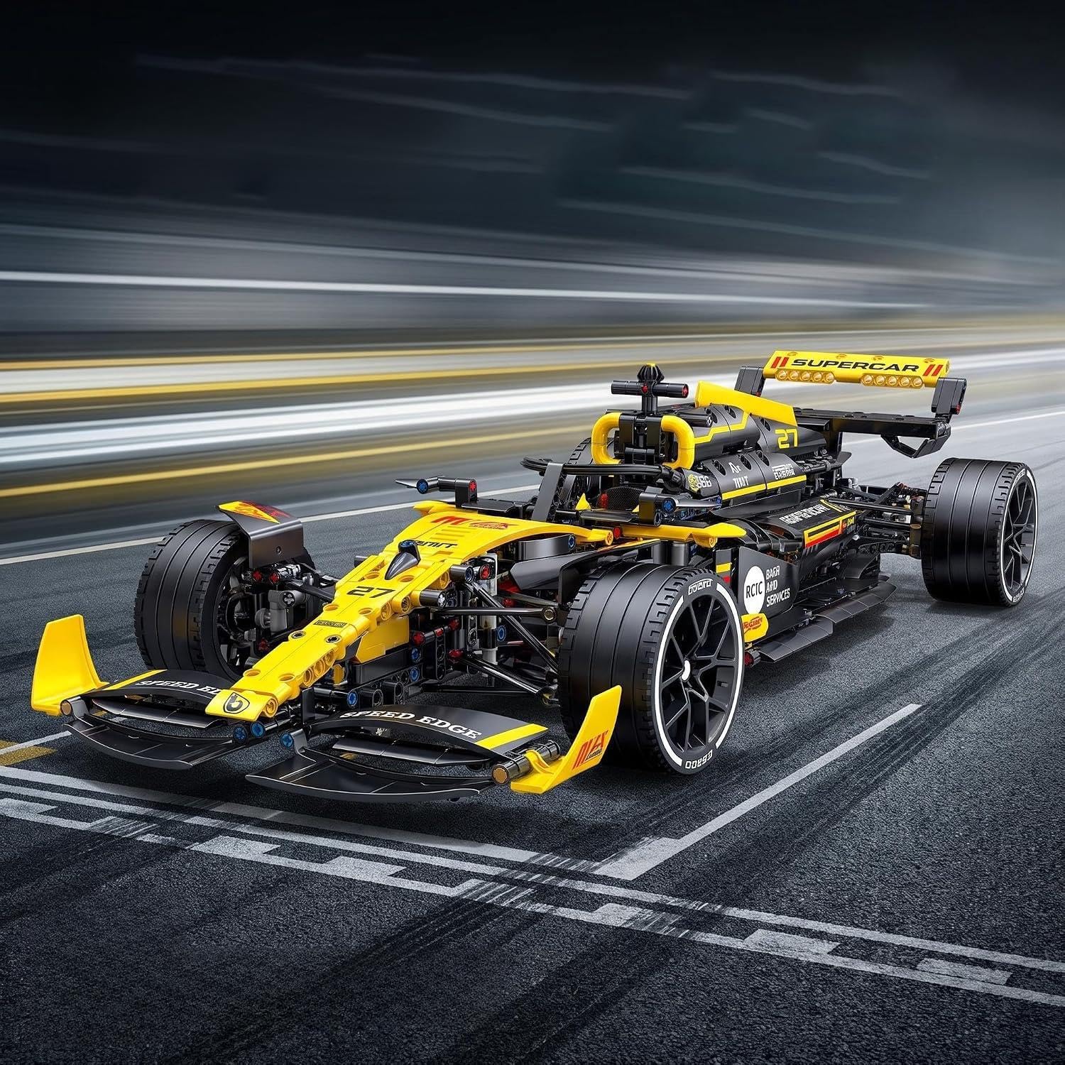 F1 Racing Car Building Blocks Kit, Compatible with Lego F1 car Series