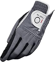 FINGER TEN Men's Rain Grip Golf Glove Left Hand for Right-Handed Golfers - All Weather Wet Hot Durable Breathable S-3XL