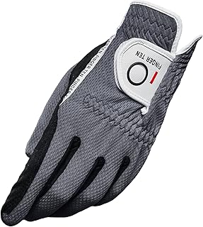 Men’s Golf Glove Left Hand Right Handed Golfer Rain Grip 1 Pack, Durable Fit for Hot Wet All Weather Small Medium Large XL XXL 3XL