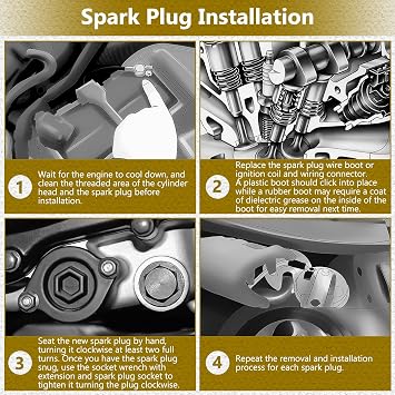 HASMX 751-10292 Spark Plug for MTD OHV Engines, Fits Mowers, Snow Blowers, Splitters, Tillers, Replaces Part Numbers 951-10292, 751-10292, F6RTC (1-Pack)