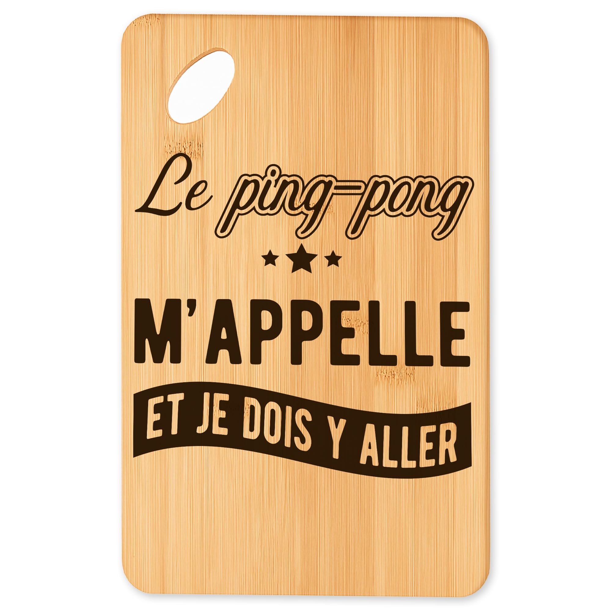Planche à découper Ping pong 5 : fini les plateaux apéro fades, optez pour le bambou original