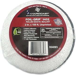 304093 Foil-Grip 1402 Mastic Duct Sealant 2" x 100' - Unprinted Roll